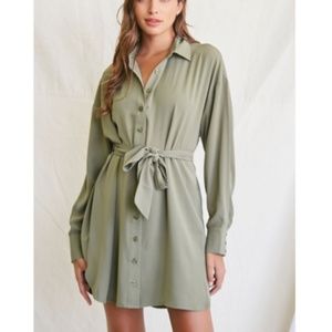 NEVER WORN - Forever 21 - S - Tie Waist Shirt Dress